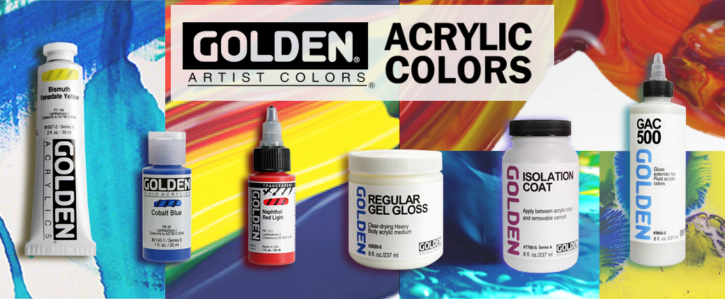 世界中で愛されているプロ仕様のアクリル絵具「GOLDEN ACRYLICS」