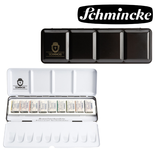【数量限定】シュミンケ ホラダム透明水彩絵具 レトロセット テクニカルカラー ラージパン9色(74 672 097)