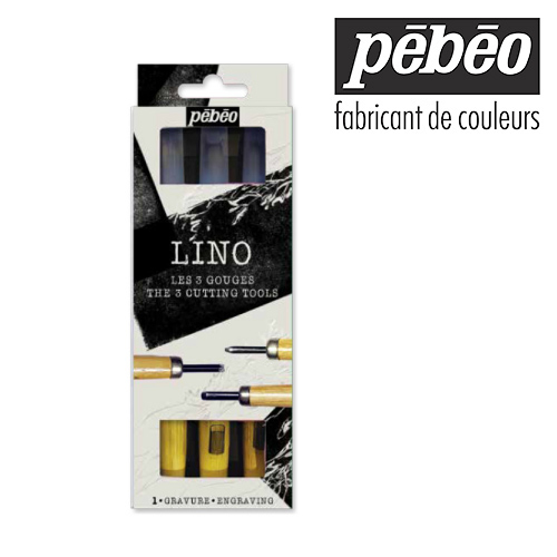 ペベオ リノカット版画用彫刻刀 3本セット(141534)
