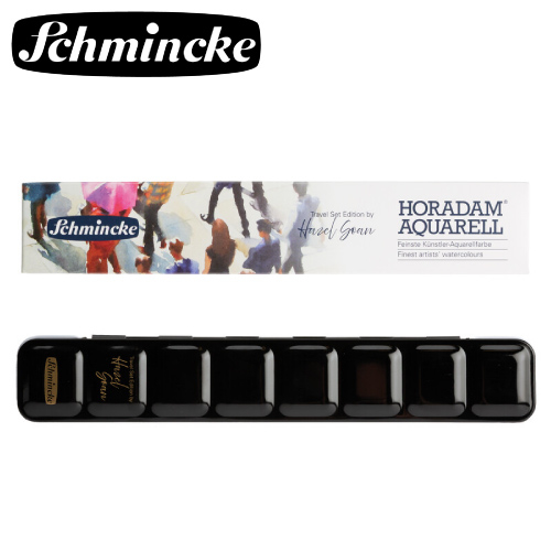 【数量限定】シュミンケ ホラダム水彩絵具 メタルケース（小）ハーフパン12色セット ヘイゼル・ ソアンエディション(74 666 097)