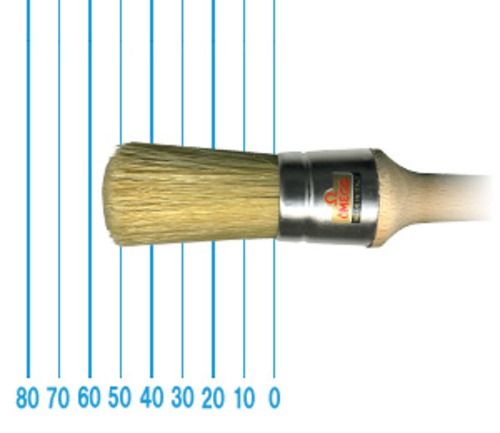 イタリア　オメガ社　ブラシ　大、小 2本セット。 イタリア オメガ社 ブラシ 大、小 2本セット。