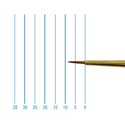 名村大成堂】名村 水彩筆 NDB ミニセーブル (ラウンド)の通販|水彩筆