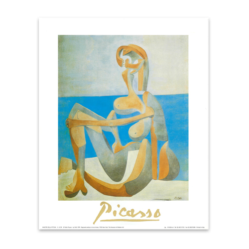 アートポスター ピカソ Baigneuse Assise
au Bord de la Mer,
1930 (ny278)