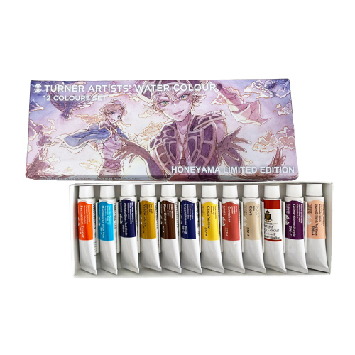 【数量限定】ターナー  透明水彩絵具 ホネ山限定Edition【2】 15ml 12色セット