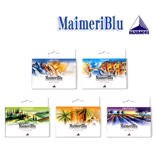 マイメリブルー水彩絵具 12ml 6色テーマセット