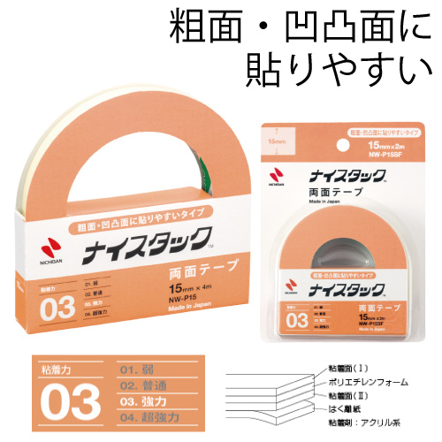 ニチバン ナイスタック[粗面・凹凸面に貼りやすい]